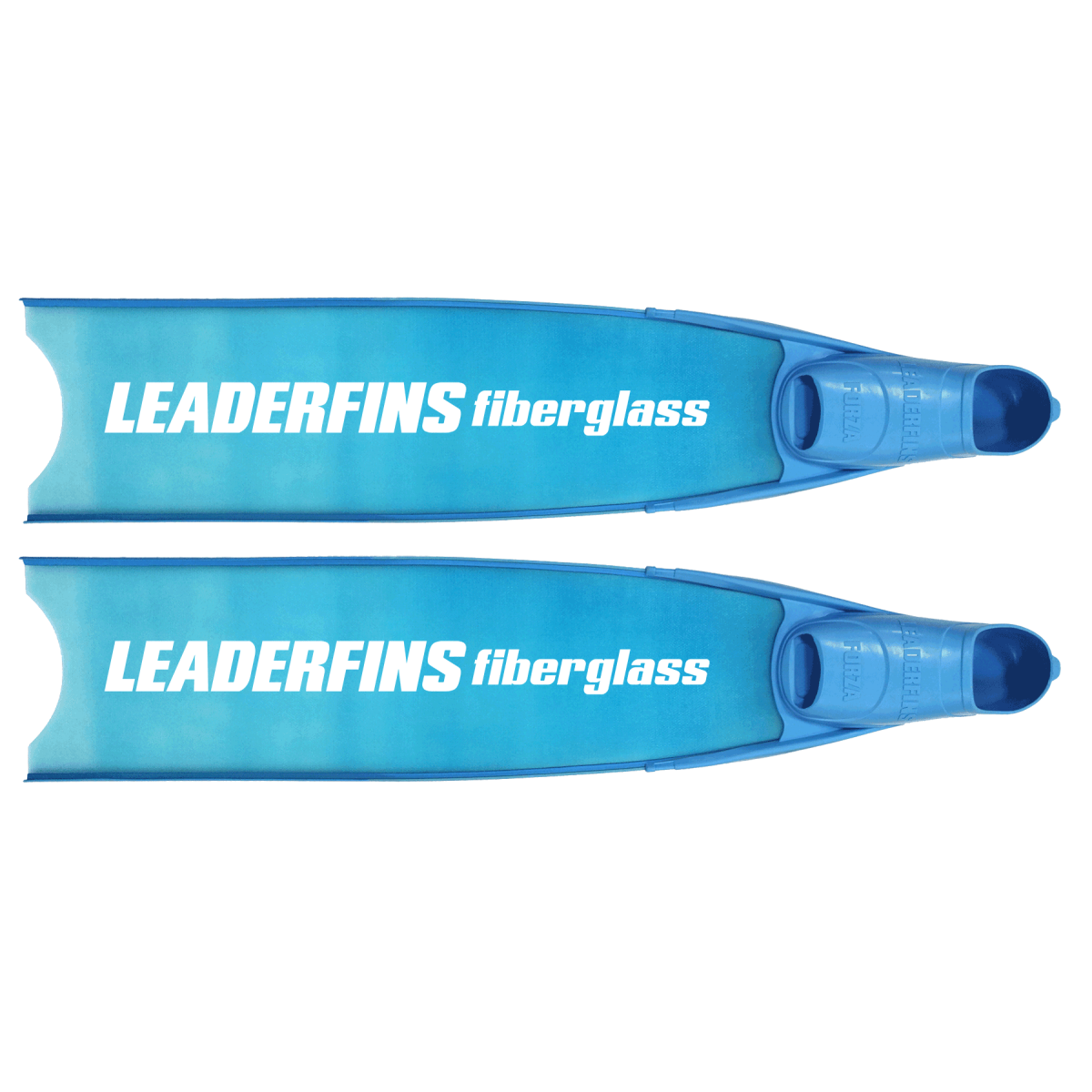 Leaderfins Fiberglass Full Foot Free-diving Fins, Black/Black